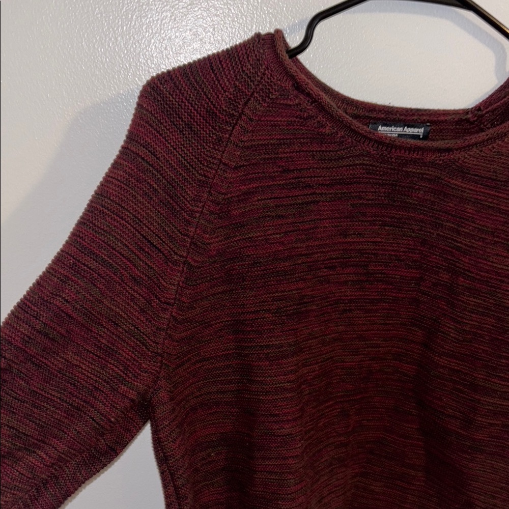 American Apparel Burgundy Women's Sweater